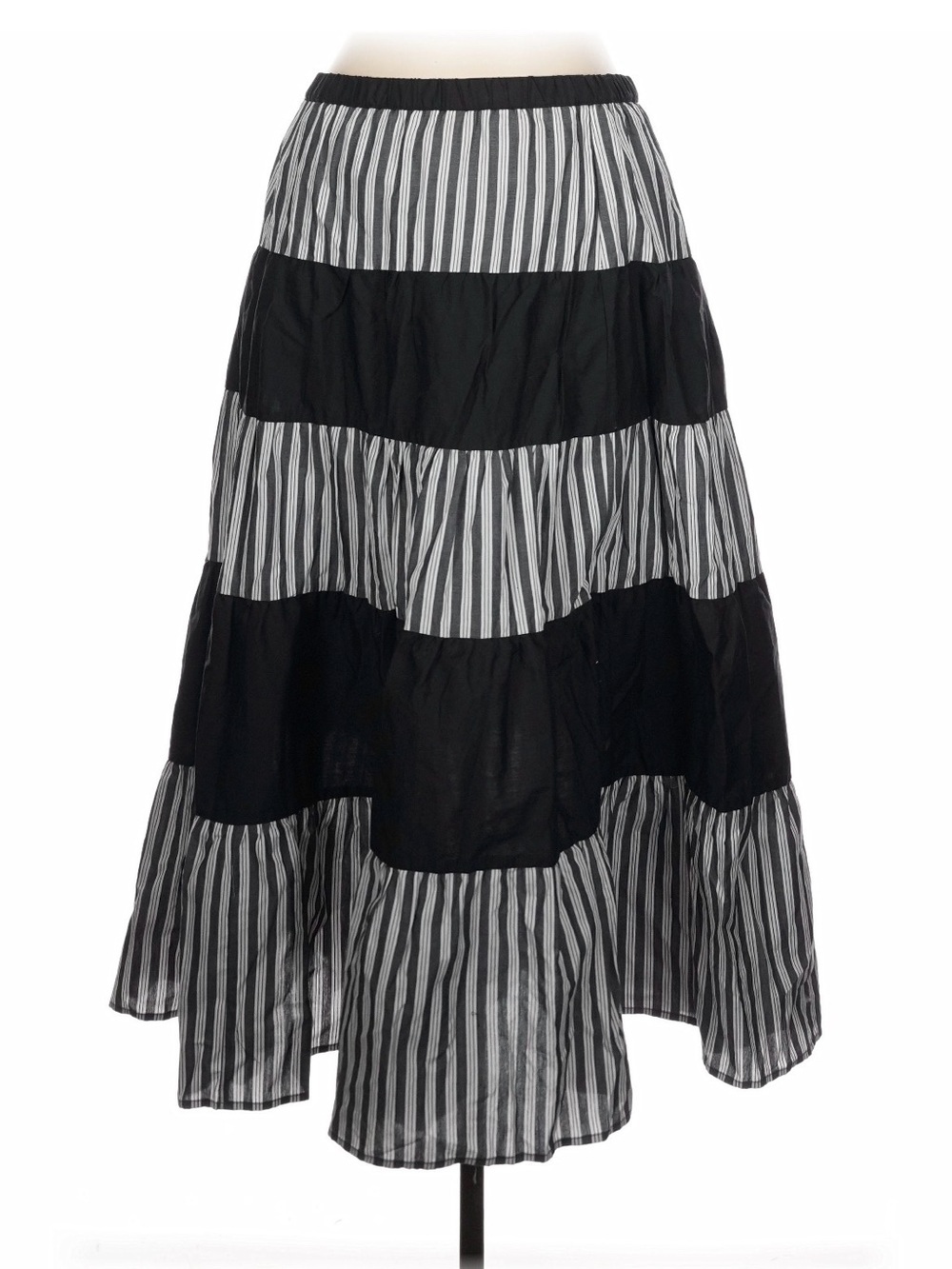Who What Wear Colorblock Stripe Maxi Skirt